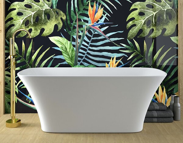 Besco Voľne stojaca vaňa z liateho mramoru Assos S-Line 160x70 BESCO-Typ výpuste: Click-Clack štandard, chróm, BESCO-Rozmery: 160x70, BESCO-Farba: Biela