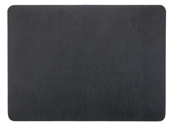 Čierne prestieranie z imitácie kože ZicZac Togo, 33 x 45 cm