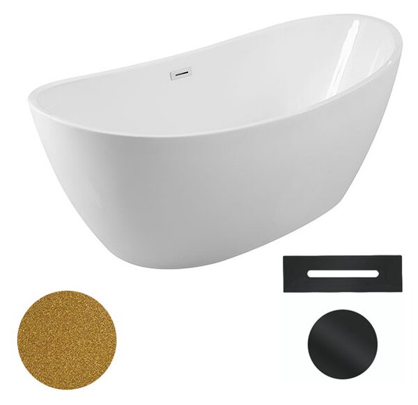 Besco Akrylátová voľne stojaca vaňa Ayla Glam Z 170x80