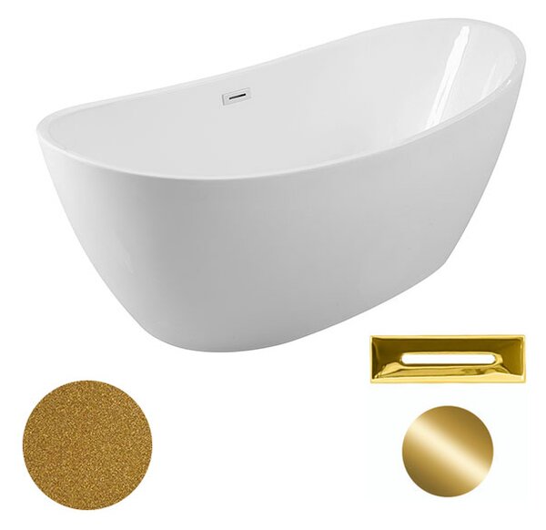 Besco Akrylátová voľne stojaca vaňa Ayla Glam Z 170x80