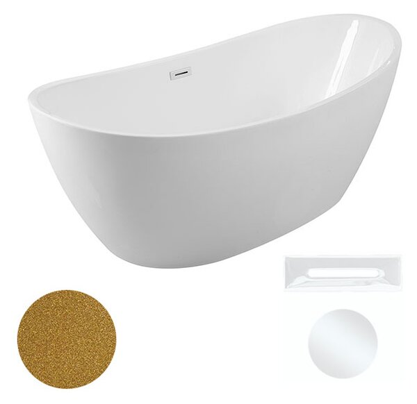 Besco Akrylátová voľne stojaca vaňa Ayla Glam Z 170x80