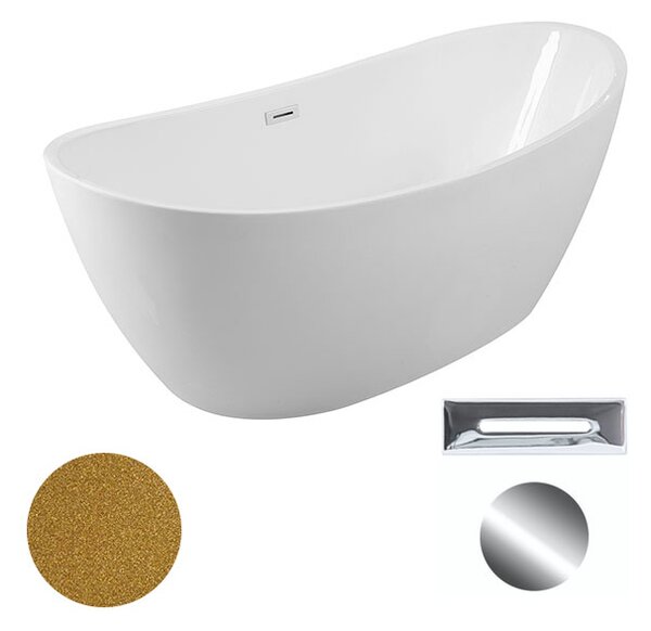 Besco Akrylátová voľne stojaca vaňa Ayla Glam Z 170x80