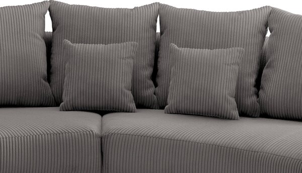 SEDACIA SÚPRAVA, textil, sivá Livetastic - Online Only obývacie izby, Online Only