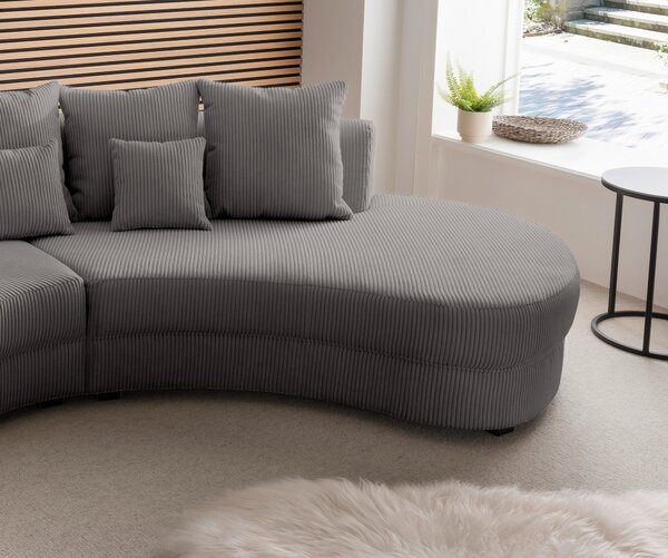 SEDACIA SÚPRAVA, textil, sivá Livetastic - Online Only obývacie izby, Online Only