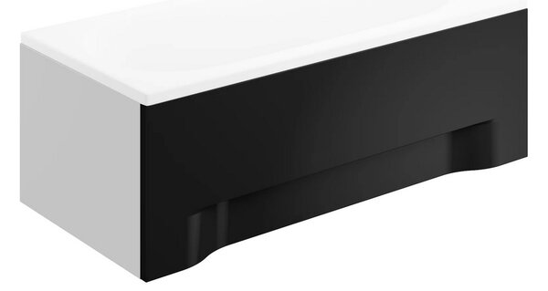 Univerzálny čelný krycí panel čierny k obdĺžnikovej vani Polimat POLIMAT-Rozmery: 100x51 - pre vane: CAPRI 100x70 / MINI 100x65