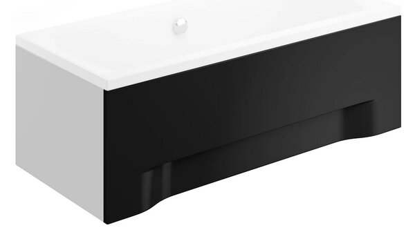 Univerzálny čelný krycí panel čierny k obdĺžnikovej vani Polimat POLIMAT-Rozmery: 100x51 - pre vane: CAPRI 100x70 / MINI 100x65