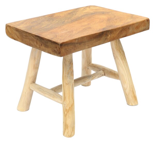 BAZAR BIZAR The Kediri Stool - Natural lavica