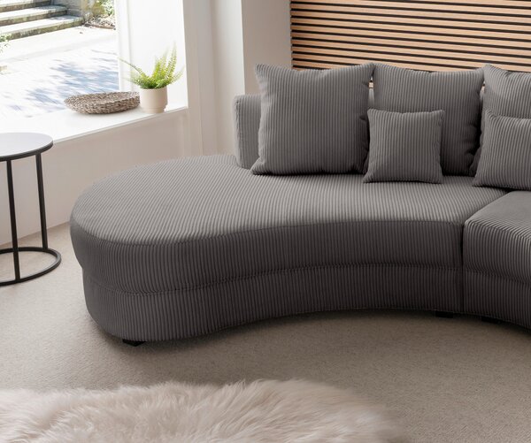 SEDACIA SÚPRAVA, textil, sivá Livetastic - Online Only obývacie izby, Online Only
