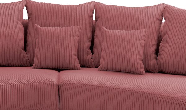 SEDACIA SÚPRAVA, textil, koralová Livetastic - Online Only obývacie izby, Online Only