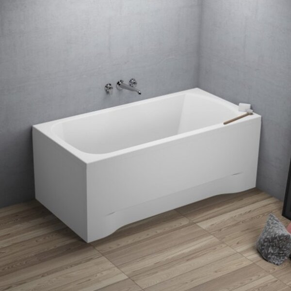 Polimat Akrylátová obdĺžniková vaňa Classic 120x70 (130x70, 140x70, 150x70, 150x75, 160x70, 170x70, 170x75, 180x80) POLIMAT-Farba: Biela, POLIMAT-Rozmery: 120x70