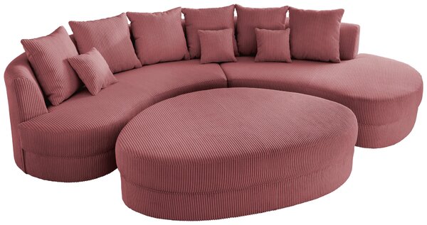 SEDACIA SÚPRAVA, textil, koralová Livetastic - Online Only obývacie izby, Online Only