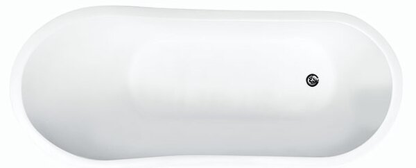 Besco Voľne stojaca vaňa z liateho mramoru Gloria 150x67 (160x67,5) BESCO-Typ výpuste: Click-Clack štandard, chróm, BESCO-Rozmery: 150x67, BESCO-Farba: Biela