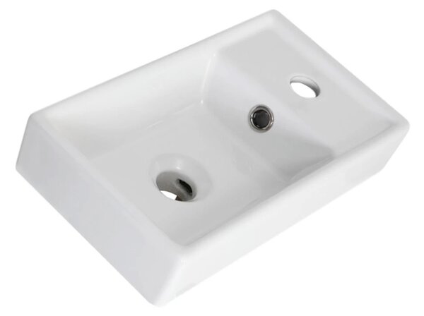 BPS-koupelny Nábytkové keramické umývadlo Faro U 40 P/L (40x22x8 cm)