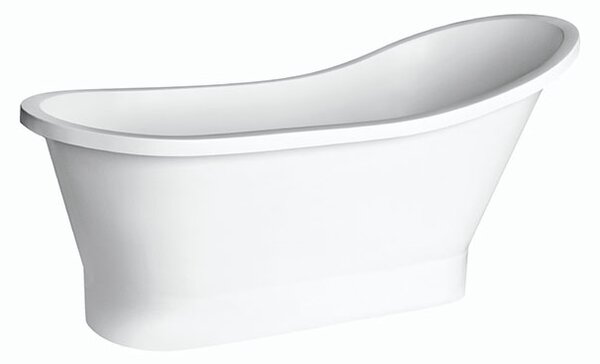Besco Voľne stojaca vaňa z liateho mramoru Gloria 150x67 (160x67,5) BESCO-Typ výpuste: Click-Clack štandard, chróm, BESCO-Rozmery: 150x67, BESCO-Farba: Biela