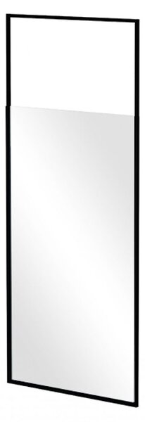 Besco Sprchový kút Walk-In ICON BLACK 100 (110x 120), výška 200 cm - bez vaničky BESCO-Rozmery: šírka: 100