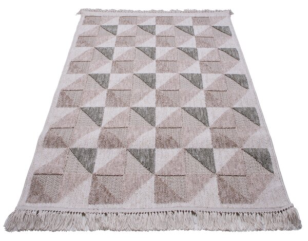 Koberec Benita 654 GREEN/CREAM rozmery koberec: 120x170 cm