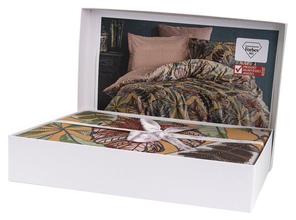 SATÉNOVÉ OBLIEČKY LUXURY PREMIUM GRETA 160X200 CM, 2KS 70X80 CM LISTY