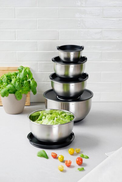 SADA MÍS, kov, plast, 8-dielne Homeware Profession. - Misky & misy
