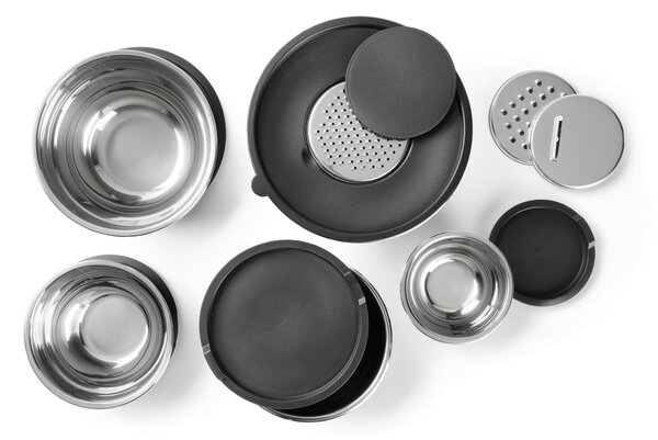 SADA MÍS, kov, plast, 8-dielne Homeware Profession. - Misky & misy