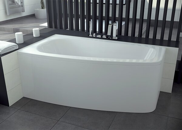 Besco Krycí panel k asymetrickej vani Luna P 150x80, biely BESCO-Farba: Biela, BESCO-Orientácia: Ľavá
