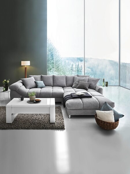SEDACIA SÚPRAVA, textil, sivá, strieborná Carryhome - Sedačky
