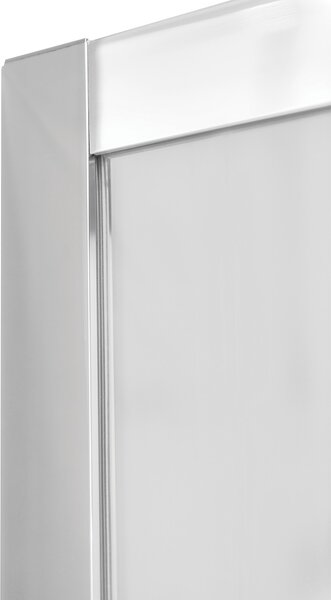 Besco Asymetrický sprchový kút MODERN AS 100x80 (120x90), výška 185 cm - bez vaničky BESCO-Rozmery: 100x80, BESCO-Profily: profily: chróm, výplň: mat