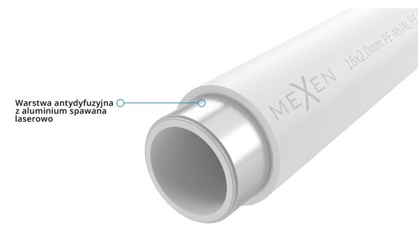 Mexen AL-L, PE-Xb/AL/PE-Xb rúra 16 x 2 mm, 100 mb - W97100-1216-100