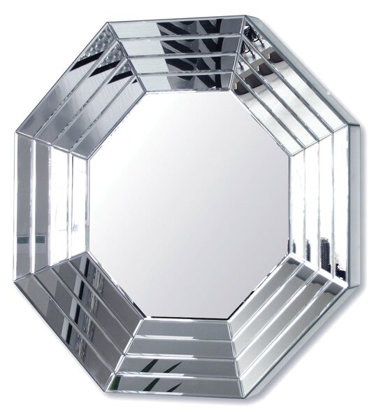 Osemuholníkové zrkadlo v ozdobnom zrkadlovom ráme 100/100 cm Fantuzzi