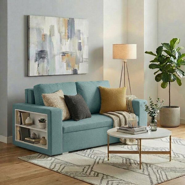 Pohovka pre 2 osoby s funkciou spania DOLAR 1 Mätový