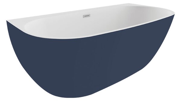 Polimat Akrylátová voľne stojaca vaňa k stene Risa 160x80 POLIMAT-Rozmery: 160x80, POLIMAT-Farba vane: Biela / biela lesk
