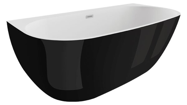 Polimat Akrylátová voľne stojaca vaňa k stene Risa 160x80 POLIMAT-Rozmery: 160x80, POLIMAT-Farba vane: Biela / biela lesk