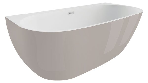 Polimat Akrylátová voľne stojaca vaňa k stene Risa 160x80 POLIMAT-Rozmery: 160x80, POLIMAT-Farba vane: Biela / biela lesk