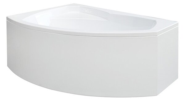 Besco Krycí panel k asymetrickej vani Rima P 130x85 (140x90, 150x95x, 160x100, 170x110), biely BESCO-Rozmery: 130x85, BESCO-Farba: Biela