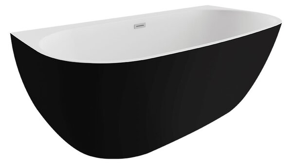 Polimat Akrylátová voľne stojaca vaňa k stene Risa 160x80 POLIMAT-Rozmery: 160x80, POLIMAT-Farba vane: Biela / biela lesk