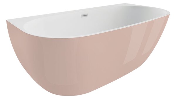 Polimat Akrylátová voľne stojaca vaňa k stene Risa 160x80 POLIMAT-Rozmery: 160x80, POLIMAT-Farba vane: Biela / biela lesk