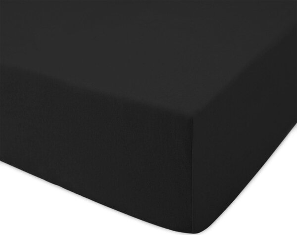 JERSEY PRESTIERADLO 027 90X200 CM ČIERNE