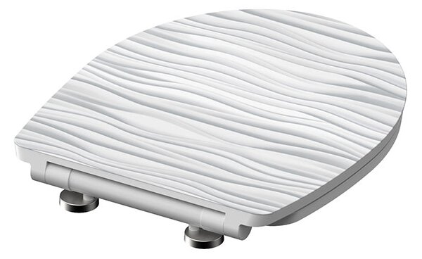 Eisl Sanitär WC sedadlo Duroplast Soft Close White Wave High Gloss 82584