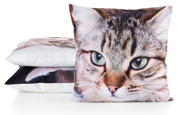 DETSKÁ DEKORAČNÁ OBLIEČKA NA VANKÚŠ ANIMAL67 45X45 CM VZOROVANÁ