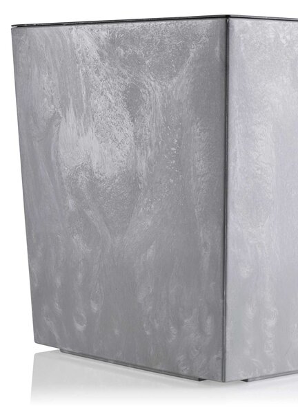 PLASTOVÝ KVETINÁČ BLOOM 36X56 CM IMITÁCIA BETÓNU SIVÁ