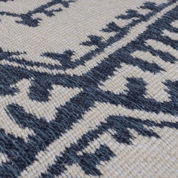 Flair Rugs, Kusový koberec Deuce Alix Recycled Rug Navy, 120x170, modrá, chodba / predsieň