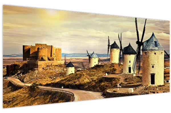Obraz - Veterné mlyny (120x50 cm)