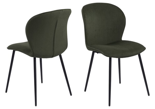Dizajnová stolička Nenitte, olivovo zelená