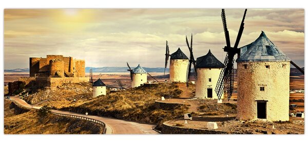 Obraz - Veterné mlyny (120x50 cm)