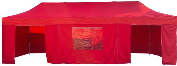 Nožnicový párty stan 3x9 m TENTino BIG HEXAGON EXTREME Farba opláštenia: 1A - BIELA