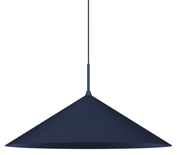 Závesné svietidlo Capital, 1x tmavomodré kovové tienidlo, (fi 60cm), db