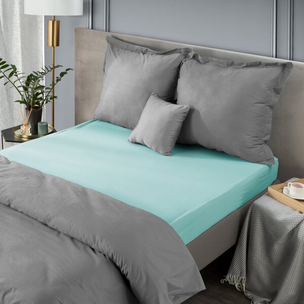 JERSEY PRESTIERADLO 200X220 CM, VÝŠKA 30 CM MENTOLOVÉ