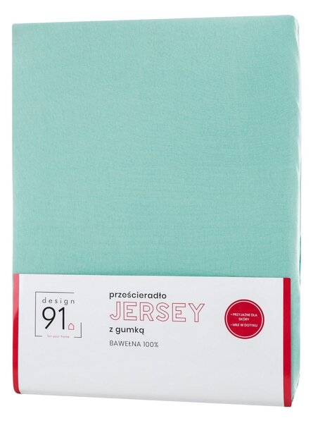 JERSEY PRESTIERADLO 200X220 CM, VÝŠKA 30 CM MENTOLOVÉ