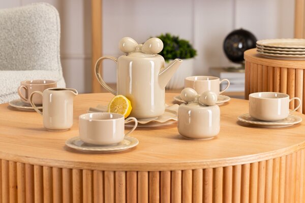 Čajový/kávový set Sofia Beige
