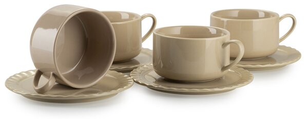 Čajový/kávový set Sofia Beige