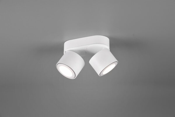 Trio 652910231 LED prisadené stropné bodové svietidlo Taurus 2x3,5W + 2x1,5W | 900lm | 3000K | IP20 - oddelené vypínače, biela